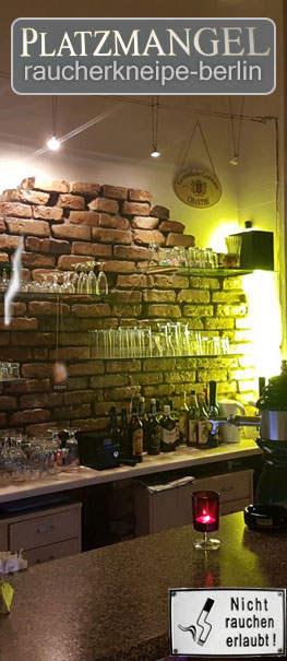 Platzmangel:  Raucherkneipe-Berlin